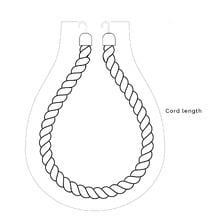 Twist Rope Cotton Curtain Tieback with Clasp